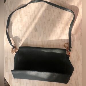 Dark green crossbody handbag